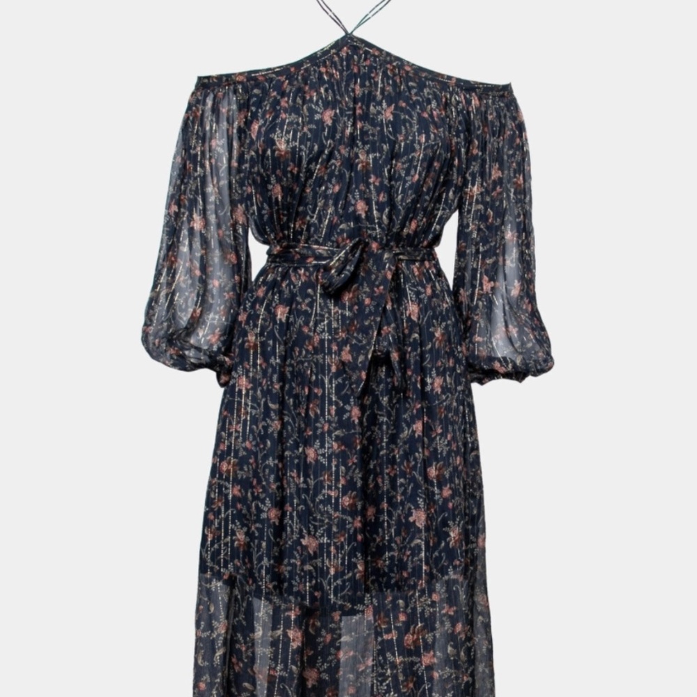 Zimmermann Chiffon Cold Shoulder Dress